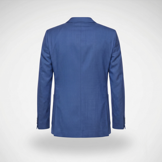 BLAZER LANILLA STRETCH BOLSILLO PARCHE COLOR AZUL ITALIANO