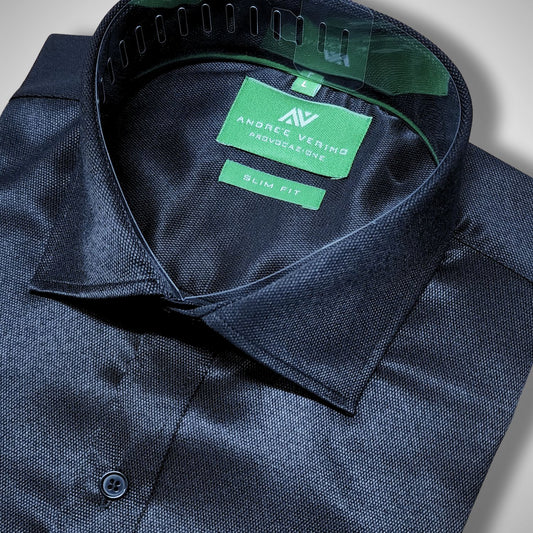 CAMISA ANDRE'E VERINO SLIMFIT - NEGRO LABRADO