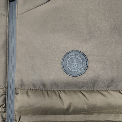 CHALECO ACOLCHADO TEC MARRON