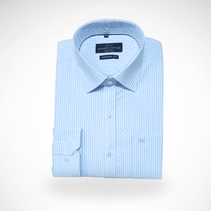 CAMISA ANDRE'E VERINO PREMIUM - LABRADO CELESTE CUADROS