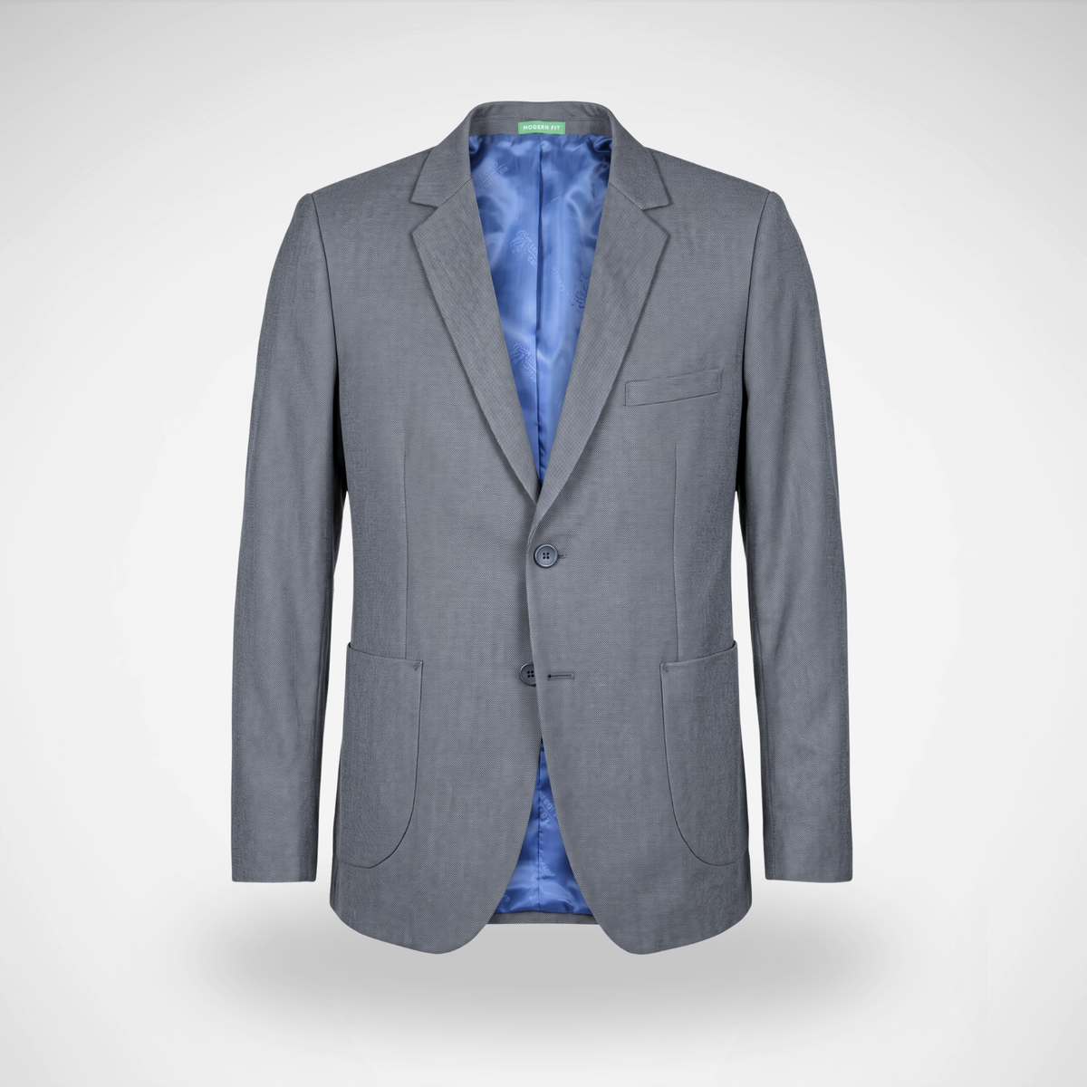 BLAZER LANILLA STRETCH BOLSILLO PARCHE COLOR GRIS OSCURO