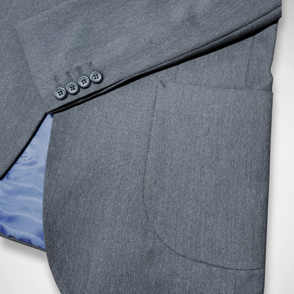 BLAZER LANILLA STRETCH BOLSILLO PARCHE COLOR GRIS OSCURO