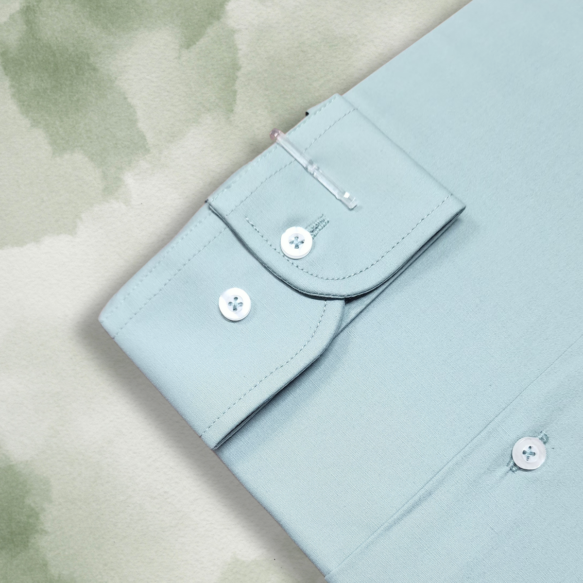 CAMISA ANDRE'E VERINO SLIMFIT - VERDE MENTA COLOR ENTERO LISO
