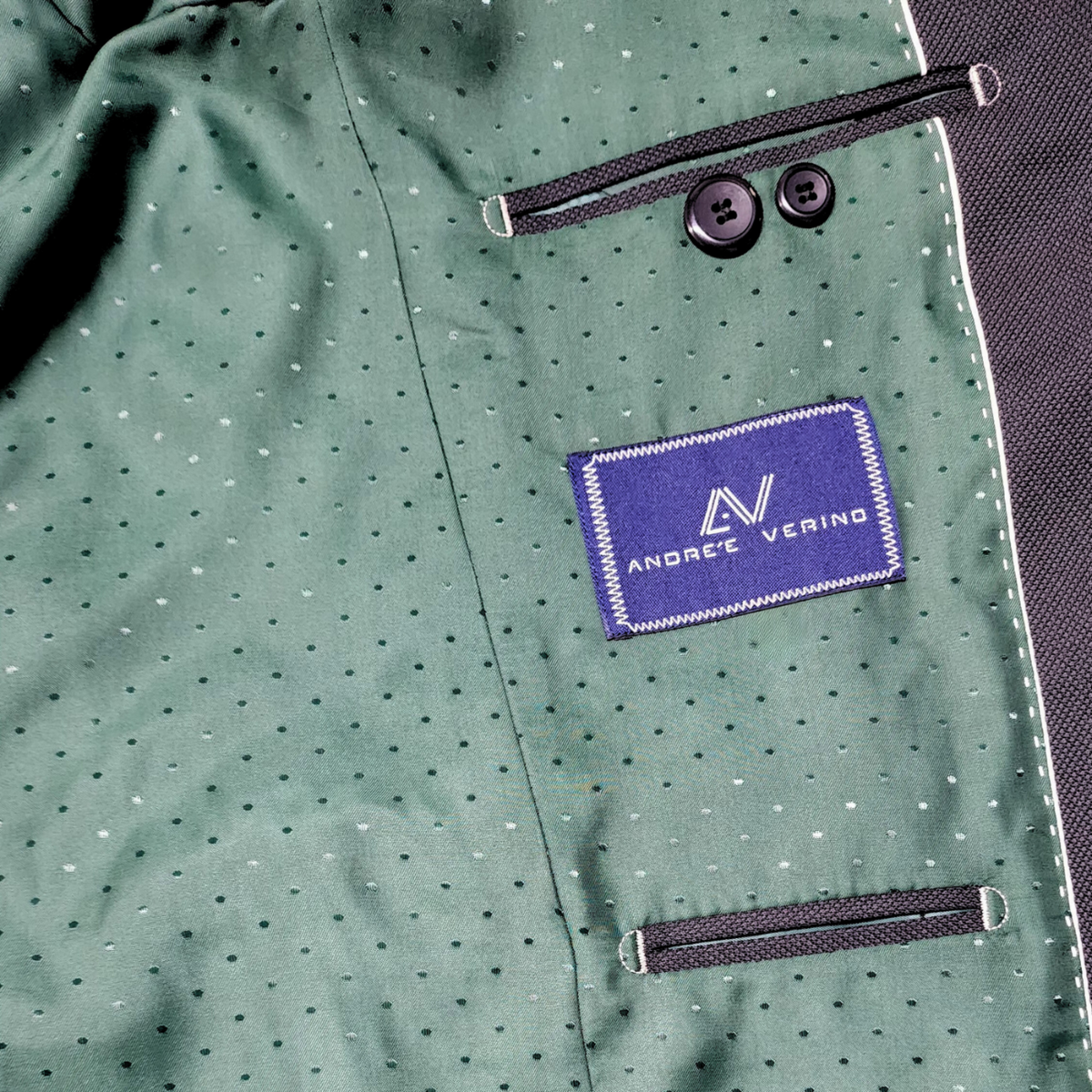 Traje ModernFit lanilla stretch color gris oscuro texturizado.