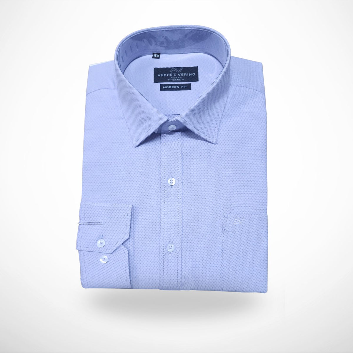 CAMISA ANDRE'E VERINO PREMIUM - LABRADO COLOR LILA PUNTOS AZULES