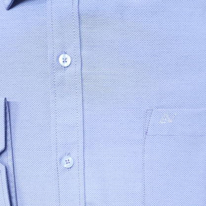 CAMISA ANDRE'E VERINO PREMIUM - LABRADO COLOR LILA PUNTOS AZULES