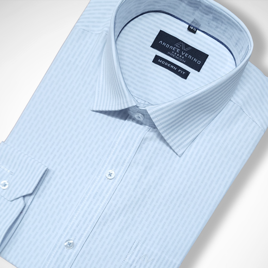 CAMISA ANDRE'E VERINO PREMIUM - GRIS RAYAS