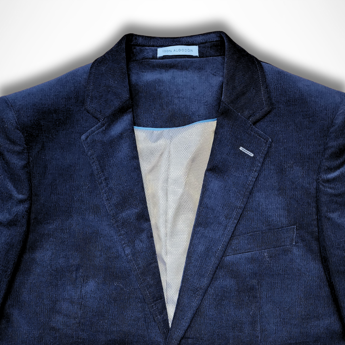 BLAZER CORDUROY 100% ALGODÓN COLOR AZUL