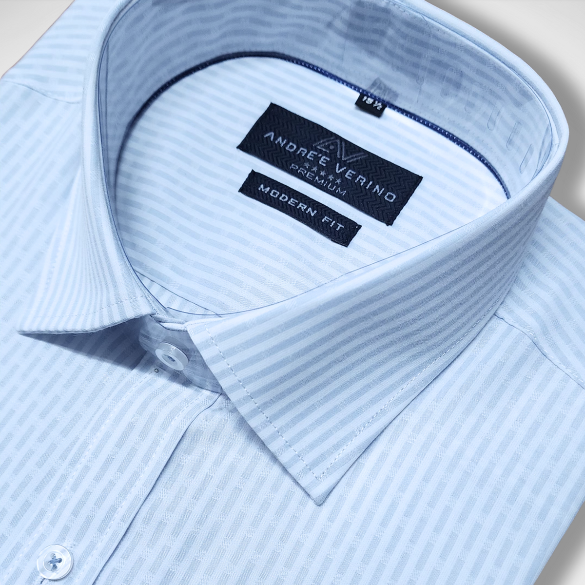 CAMISA ANDRE'E VERINO PREMIUM - GRIS RAYAS