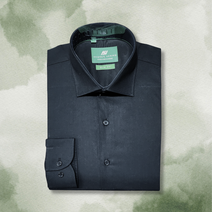 CAMISA ANDRE'E VERINO SLIMFIT - NEGRO COLOR ENTERO LISO
