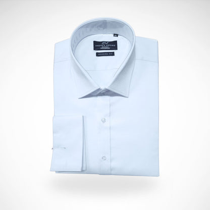 CAMISA ANDRE'E VERINO PREMIUM - PUÑO FRANCES BLANCO LABRADO.