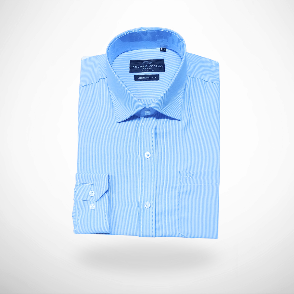 CAMISA ANDRE'E VERINO PREMIUM - CELESTE MIL RAYAS