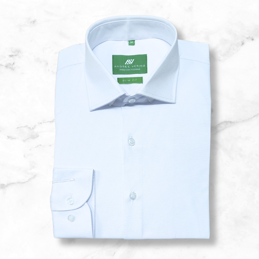 CAMISA ANDRE'E VERINO SLIMFIT - BLANCO LABRADO