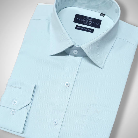 CAMISA ANDRE'E VERINO PREMIUM - LABRADO MENTA MICROCUADROS