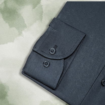 CAMISA ANDRE'E VERINO SLIMFIT - NEGRO COLOR ENTERO LISO