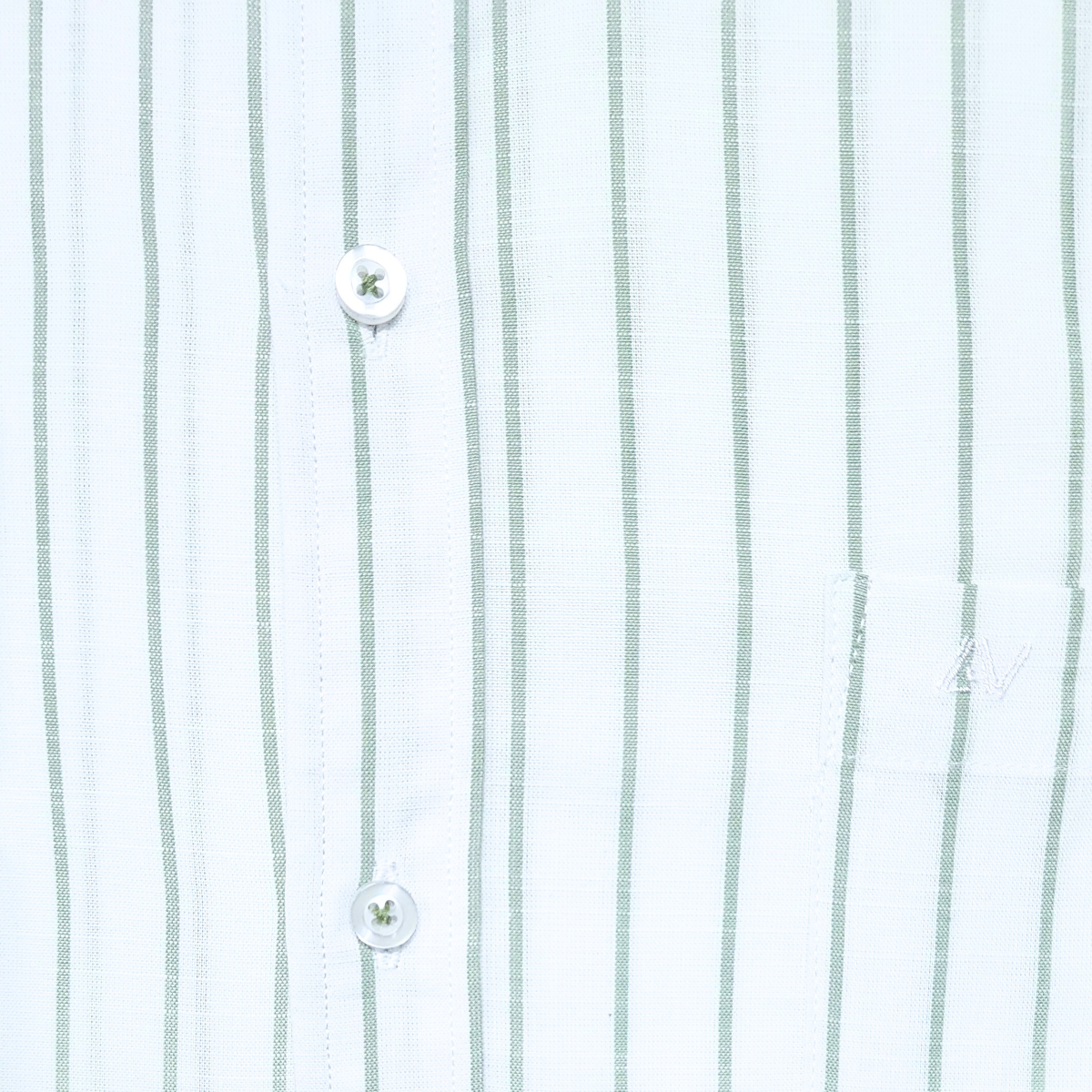 CAMISA ANDRE'E VERINO PREMIUM - RAYAS VERDES FONDO BLANCO