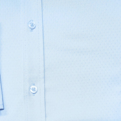 CAMISA ANDRE'E VERINO PREMIUM - PUÑO FRANCES CELESTE BB LABRADO.