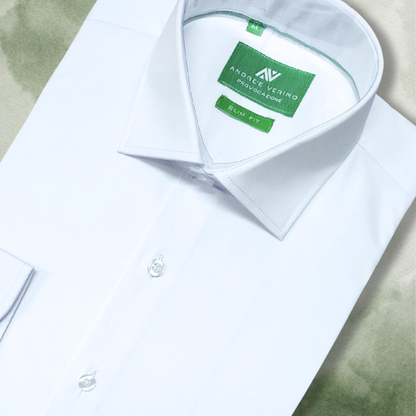 CAMISA ANDRE'E VERINO SLIMFIT - BLANCA COLOR ENTERO LISO