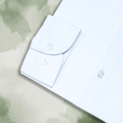 CAMISA ANDRE'E VERINO SLIMFIT - BLANCA COLOR ENTERO LISO