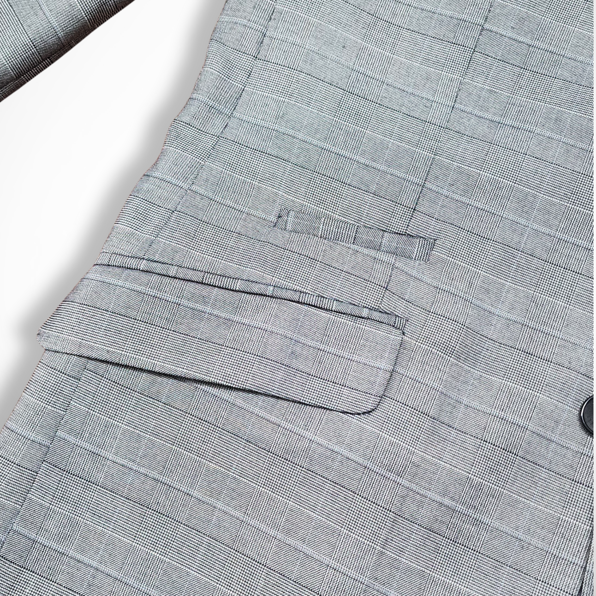 BLAZER LANILLA STRETCH COLO PLOMO A CUADROS