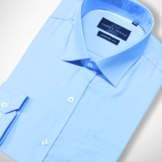 CAMISA ANDRE'E VERINO PREMIUM - CELESTE MIL RAYAS