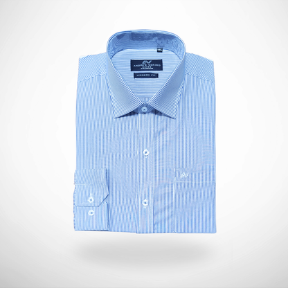 CAMISA ANDRE'E VERINO PREMIUM - RAYAS AZULES Y BLANCAS