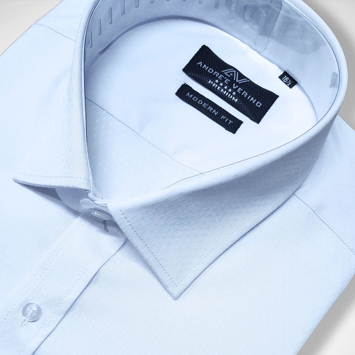CAMISA ANDRE'E VERINO PREMIUM - PUÑO FRANCES BLANCO LABRADO.