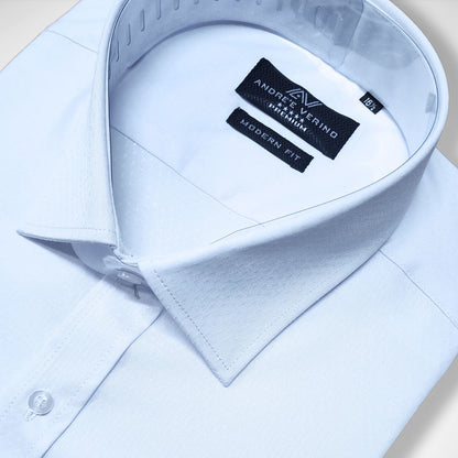 CAMISA ANDRE'E VERINO PREMIUM - PUÑO FRANCES BLANCO LABRADO.