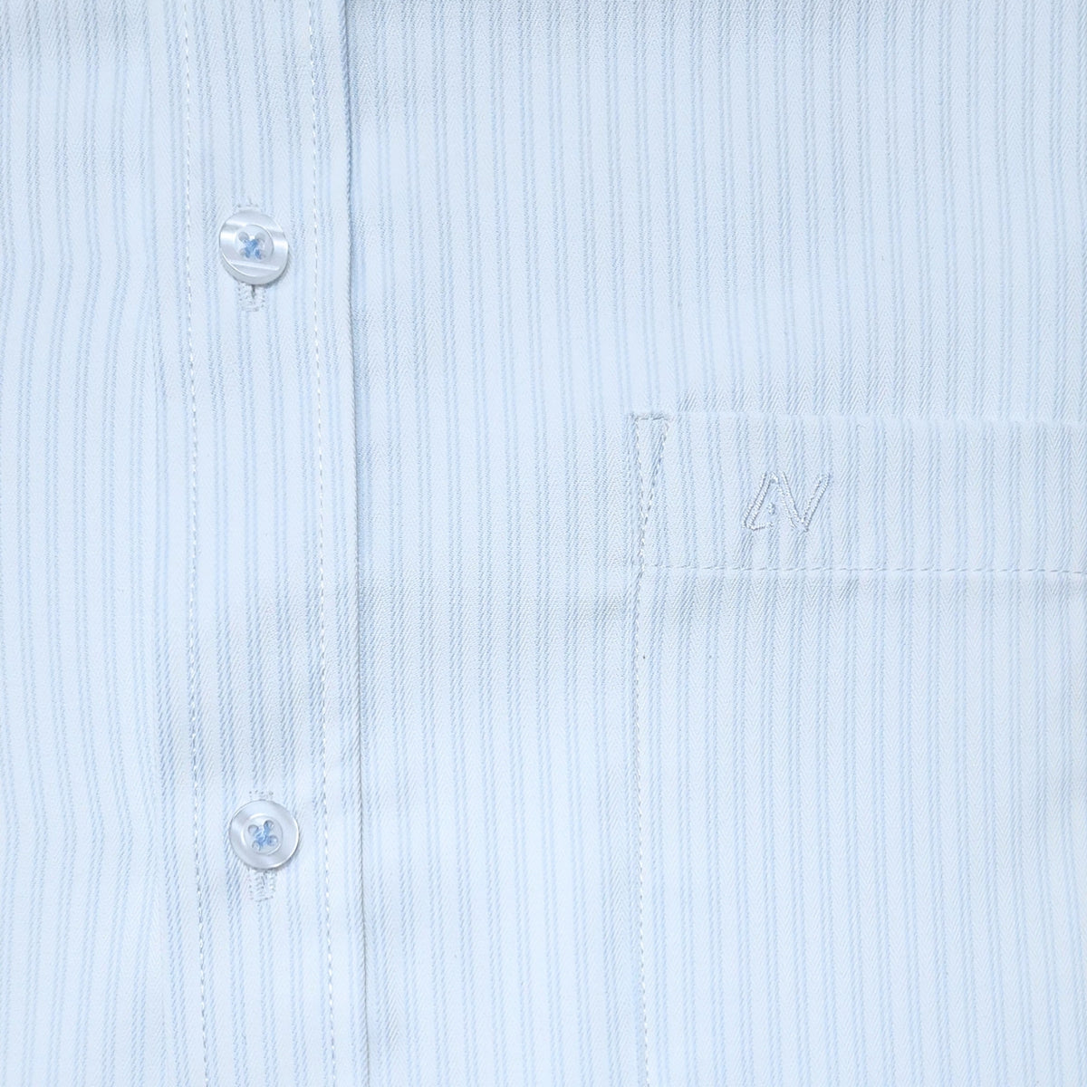 CAMISA ANDRE'E VERINO PREMIUM - BLANCO RAYAS FINAS  CELESTES