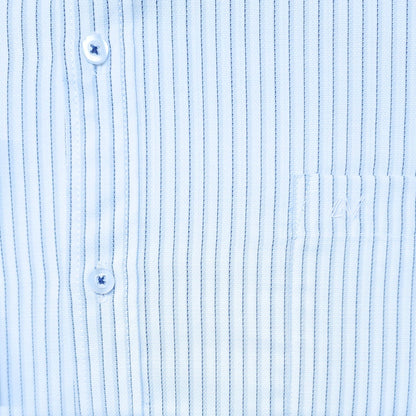 CAMISA ANDRE'E VERINO PREMIUM - RAYAS LABRADO AZUL Y NEGRO