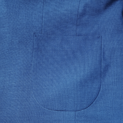 BLAZER LANILLA STRETCH BOLSILLO PARCHE COLOR AZUL ITALIANO