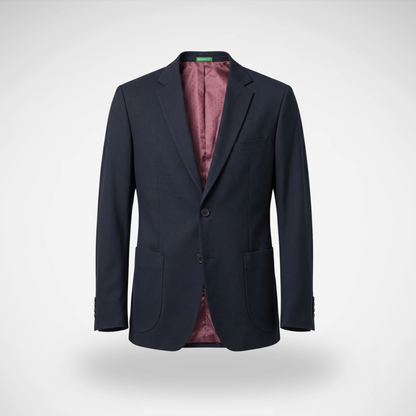 BLAZER LANILLA STRETCH BOLSILLO PARCHE COLOR NEGRO