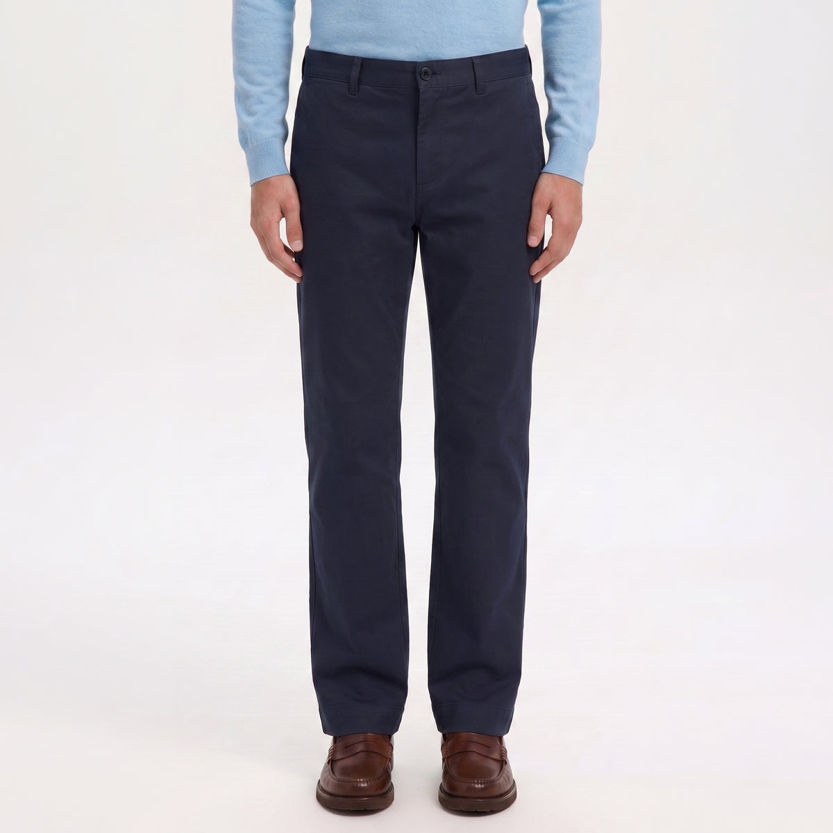 PANTALÓN DRILL MODERNFIT ALGODÓN CON SPANDEX COLOR AZUL