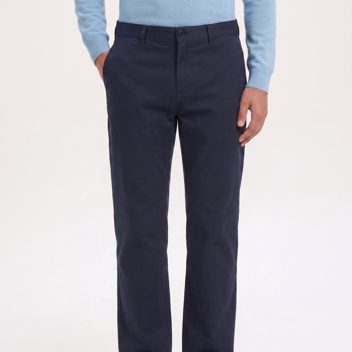 PANTALÓN DRILL MODERNFIT ALGODÓN CON SPANDEX COLOR AZUL