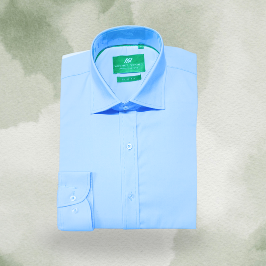 CAMISA ANDRE'E VERINO SLIMFIT - CELESTE CIELO ENTERO