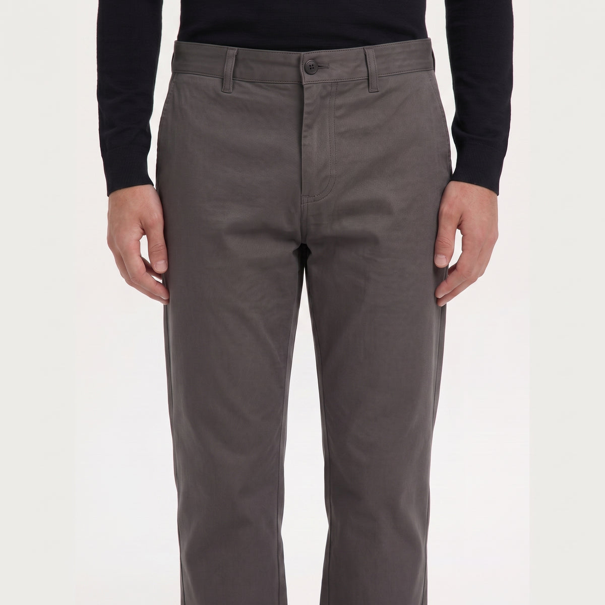 PANTALÓN DRILL MODERNFIT ALGODÓN CON SPANDEX COLOR GRIS