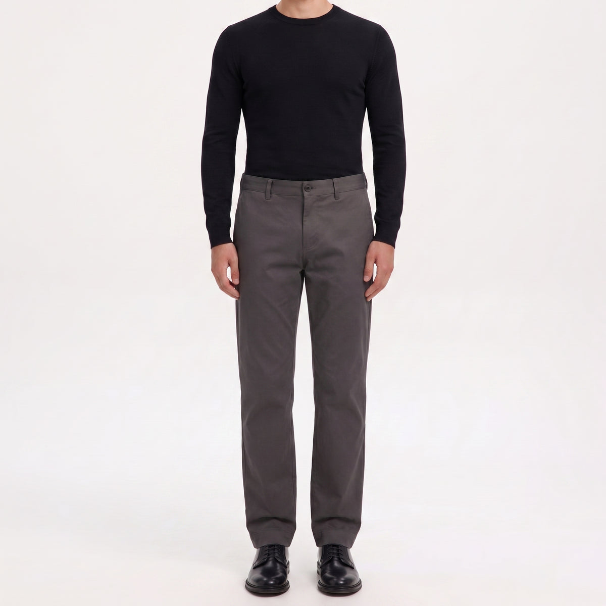 PANTALÓN DRILL MODERNFIT ALGODÓN CON SPANDEX COLOR GRIS