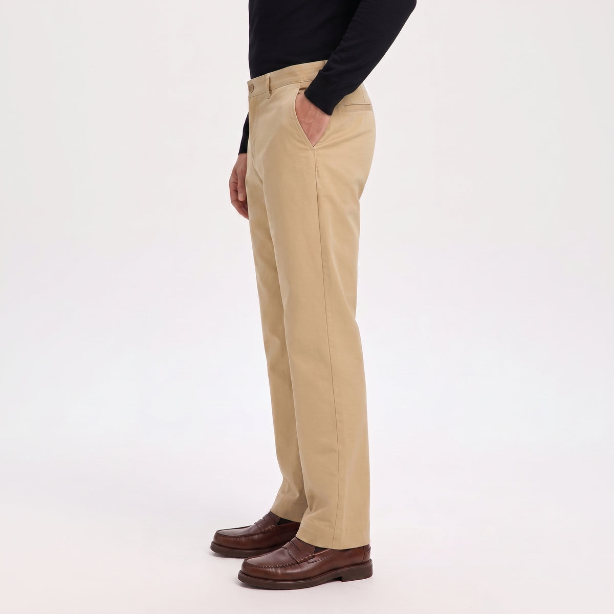 PANTALÓN DRILL MODERNFIT ALGODÓN CON SPANDEX COLOR KAKI