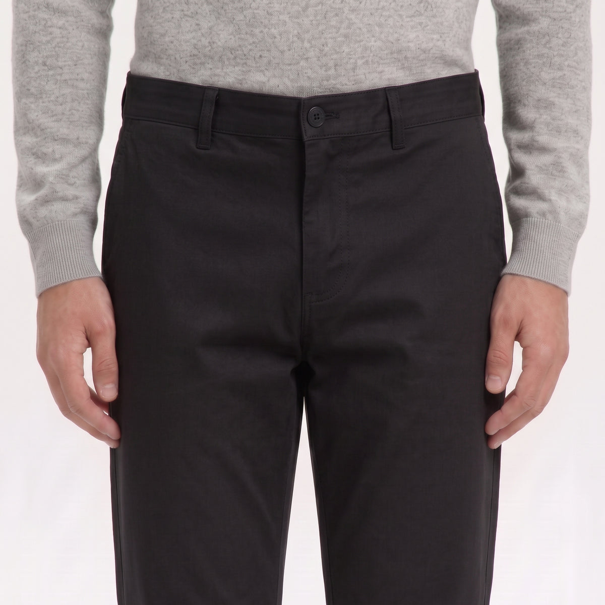 PANTALÓN DRILL MODERNFIT ALGODÓN CON SPANDEX COLOR NEGRO
