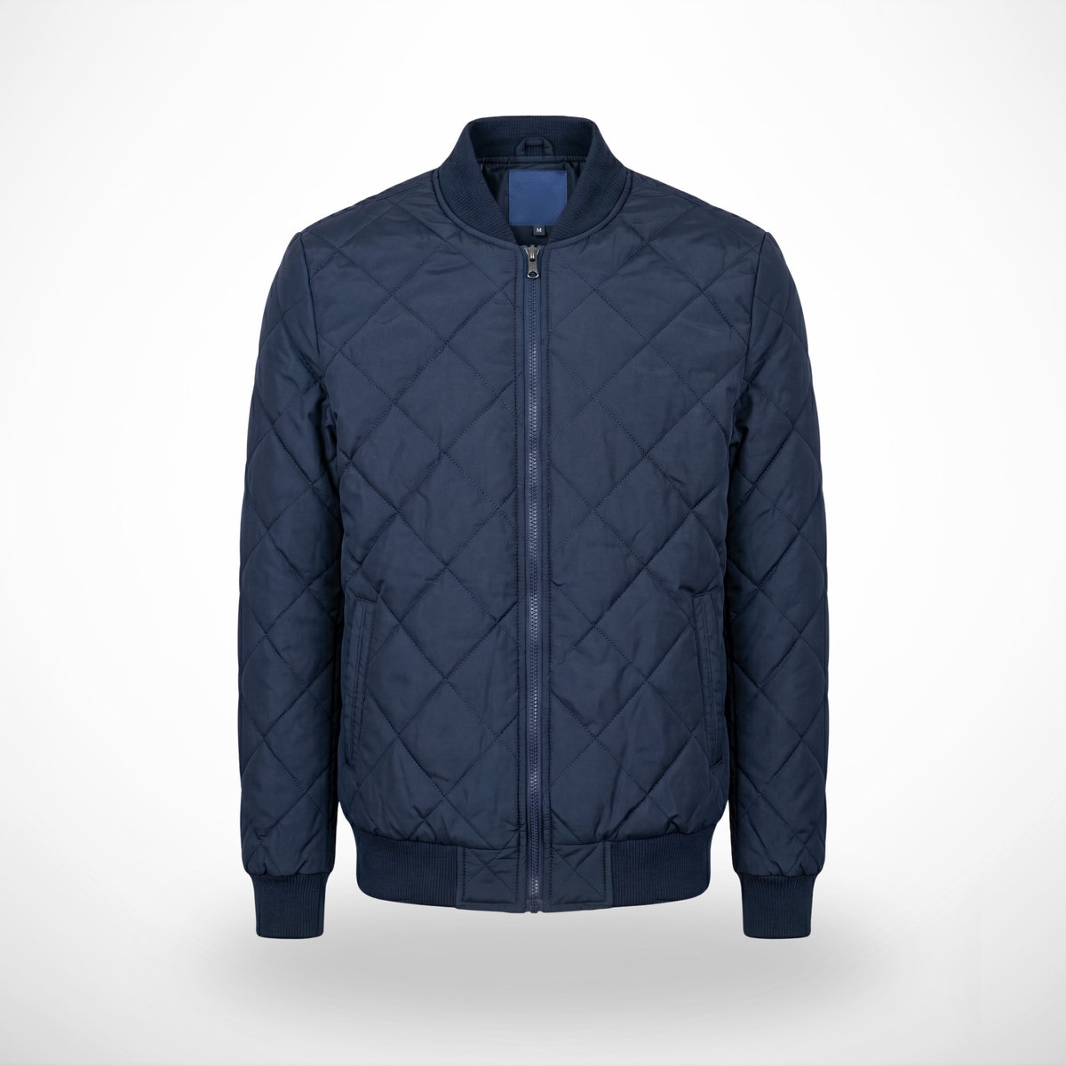 Casaca bomber acolchada color azul