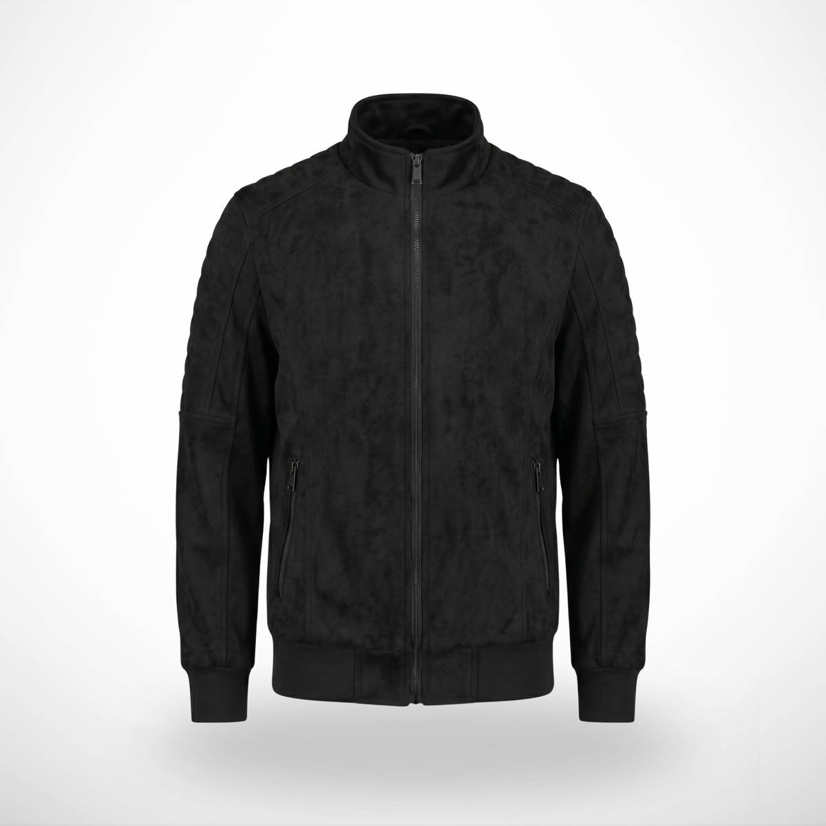 CASACA ROCKER FORRO POLAR COLOR NEGRO