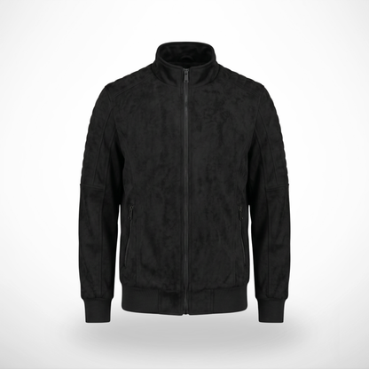 CASACA ROCKER FORRO POLAR COLOR NEGRO