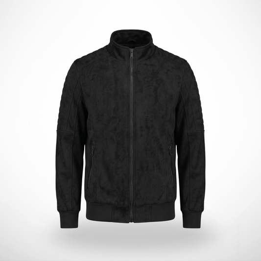 CASACA ROCKER FORRO POLAR COLOR NEGRO
