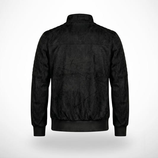 CASACA ROCKER FORRO POLAR COLOR NEGRO