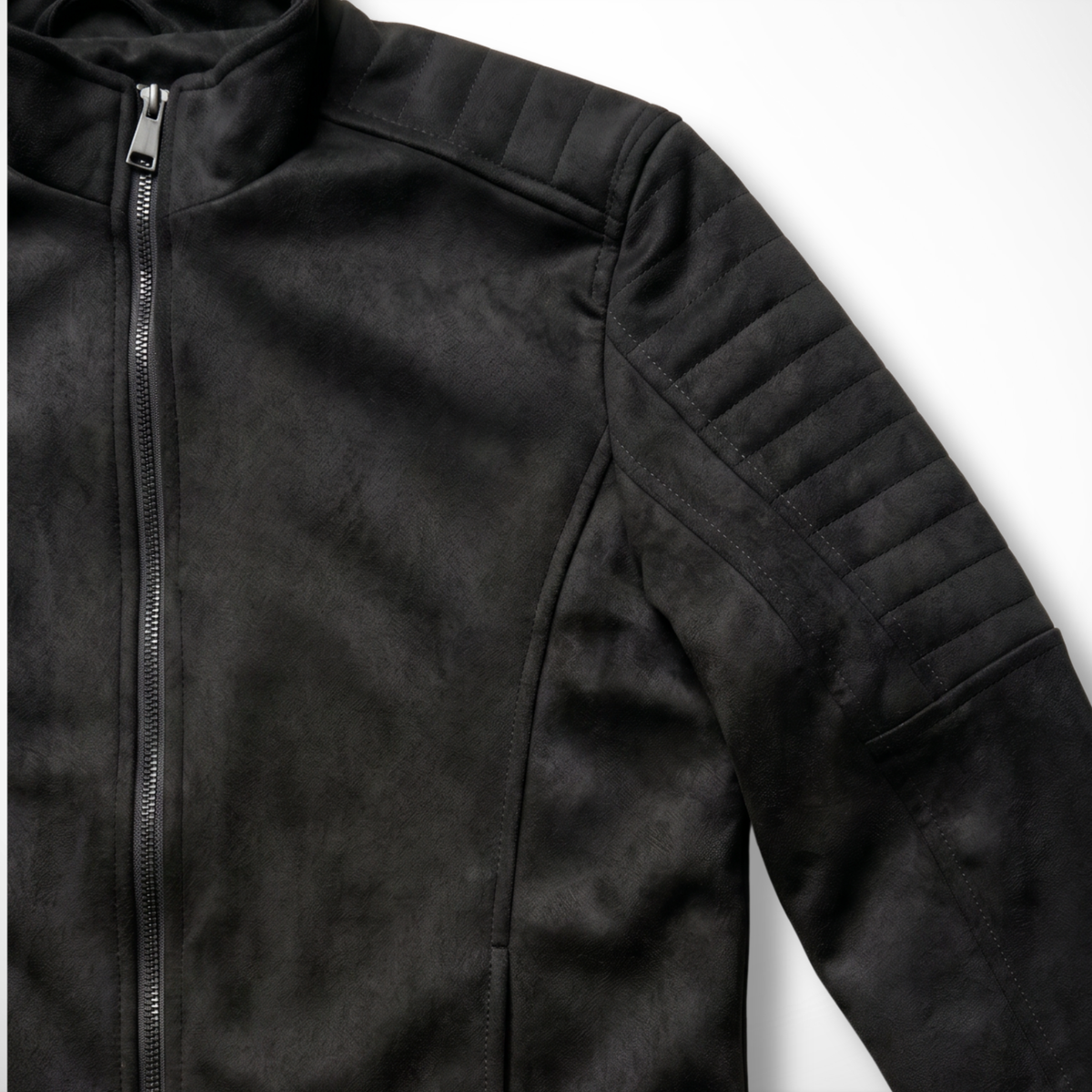 CASACA ROCKER FORRO POLAR COLOR NEGRO
