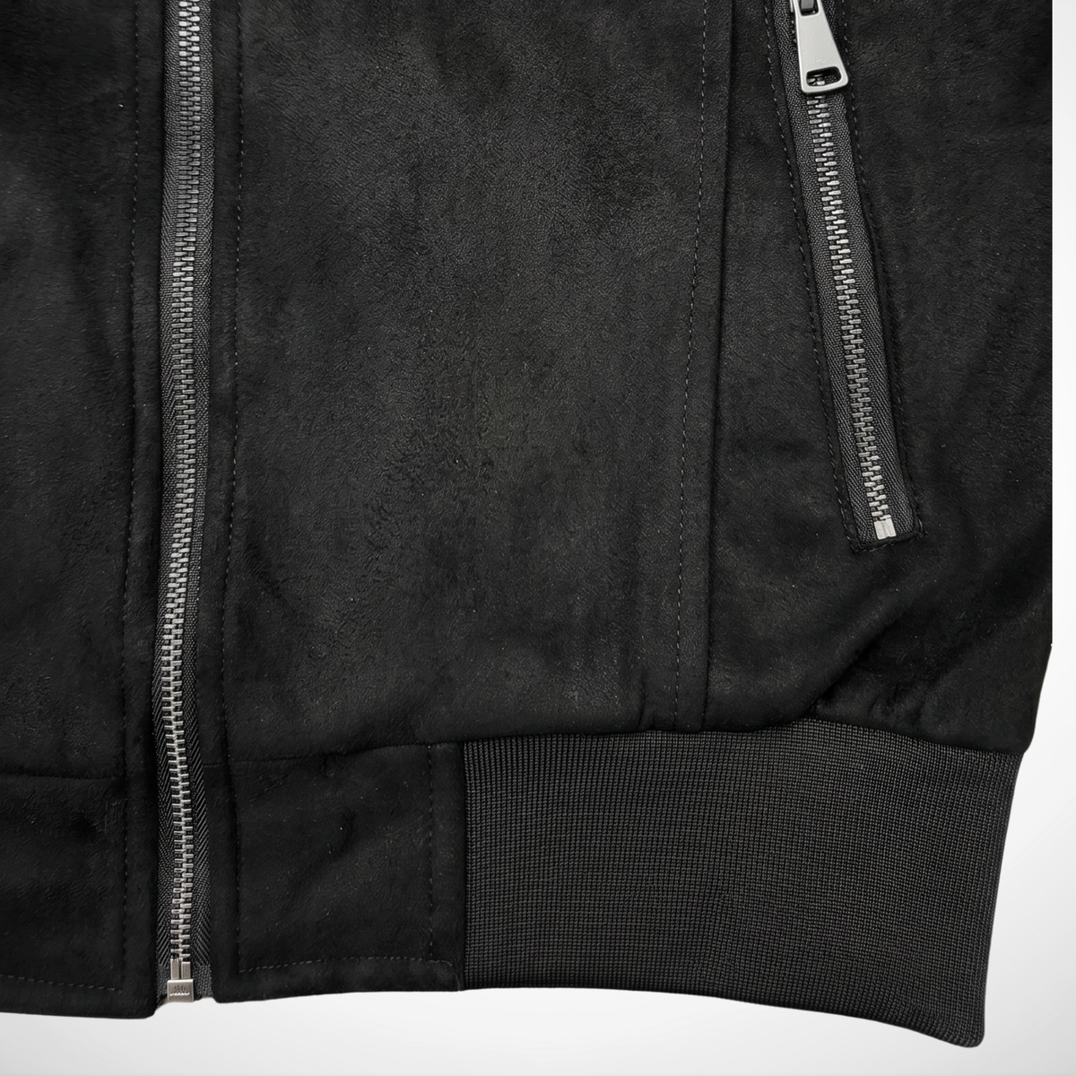 CASACA ROCKER FORRO POLAR COLOR NEGRO