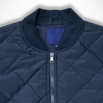 Casaca bomber acolchada color azul