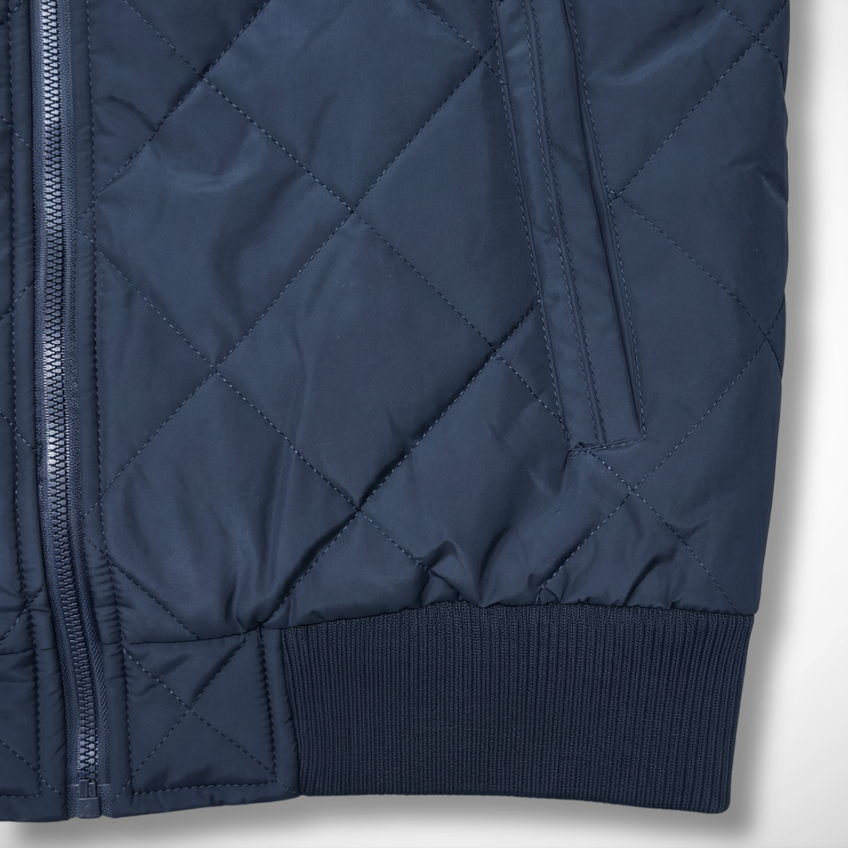 Casaca bomber acolchada color azul