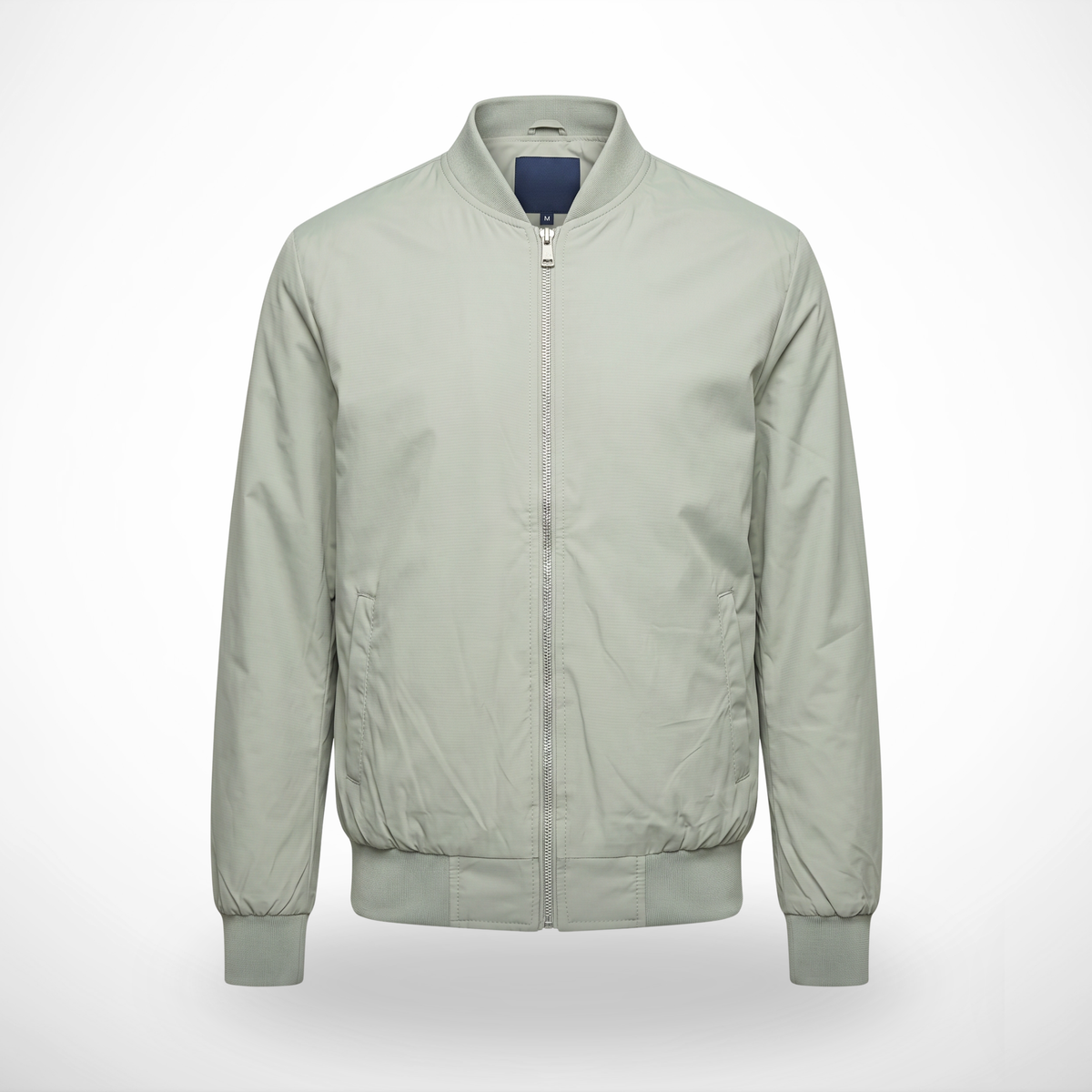 CASACA BOMBER ACOLCHADA COLOR VERDE MENTA