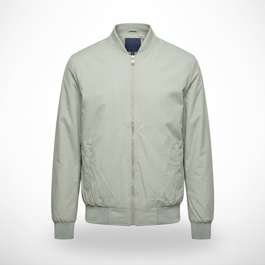 CASACA BOMBER ACOLCHADA COLOR VERDE MENTA